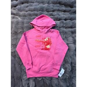 Kids Zion Pink Bob Marley One Love One Heart Graphic Hoodie XS